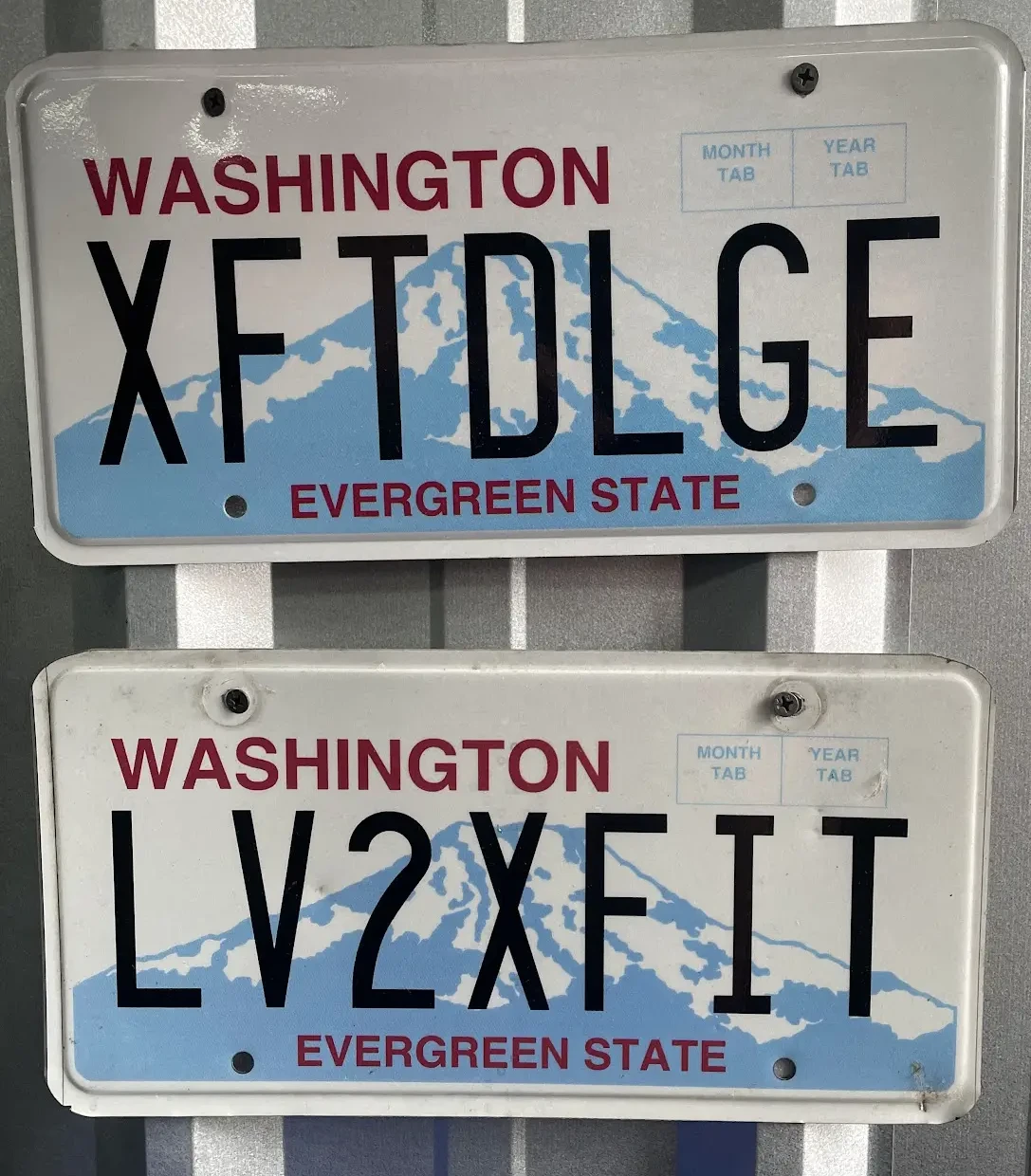 CrossFit Deluge branded license plates collection